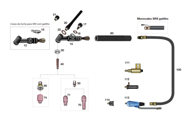 SR 9 V, TSB 9mm, 3,5m - Vista 1
